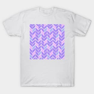 Chevron Pattern - Purple Pastel Palette T-Shirt